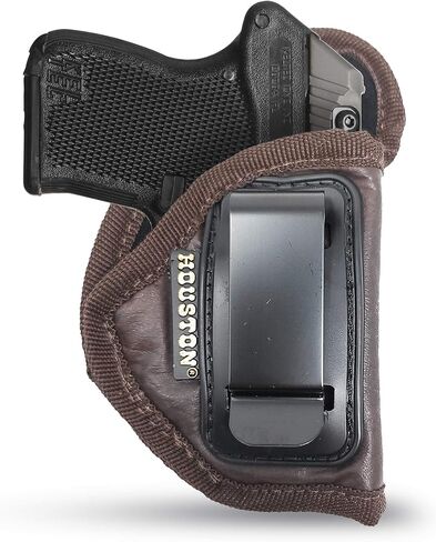 Brown Inside Waistband Gun Holster for Men/Women for Most Small 380, Keltec, Ruger LCP, Diamond Back, Small 25 & 22 Cal Eco Leather Concealed Handgun Holster 9mm. Pistol Holsters by Houston in Saudi Arabia