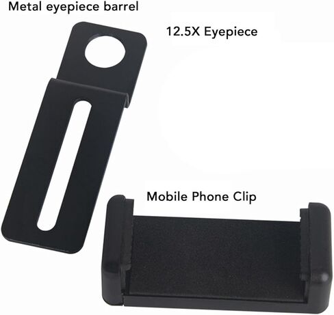 Microscope Lens Cellphone Adapter, Metal Microscope Smartphone Camera Adapter, with 12.5X Microscope Eyepiece, for Microscope Eyepiece Tube 23.2mm in Saudi Arabia