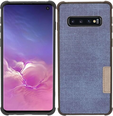 متوافق مع هاتف Samsung Galaxy S10 (6.1 بوصة) SM-G973 - جراب هجين مع حامل/مشبك حزام - CV1 أسود in Kuwait
