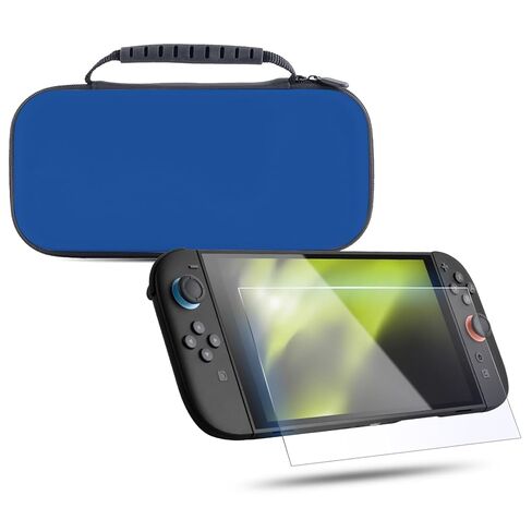 Head Case Designs Blue Hard Storage Travel Carry Case and Screen Protector Compatible with Nintendo Switch 2 in Saudi Arabia