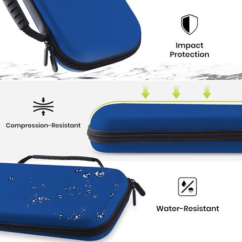 Head Case Designs Blue Hard Storage Travel Carry Case and Screen Protector Compatible with Nintendo Switch 2 in Saudi Arabia