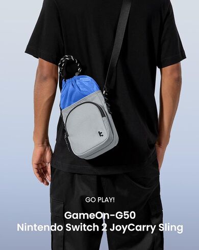 Tomtoc G50 Switch 2 JoyCarry Kit -G50 Sling Crossbody Bag وG05S3 حافظة رفيعة لجهاز Nintendo Switch 2، حقيبة ألعاب واقية لحمل السفر in Kuwait