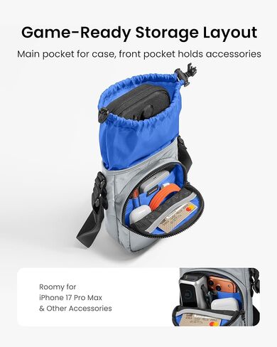 Tomtoc G50 Switch 2 JoyCarry Kit -G50 Sling Crossbody Bag وG05S3 حافظة رفيعة لجهاز Nintendo Switch 2، حقيبة ألعاب واقية لحمل السفر in Kuwait