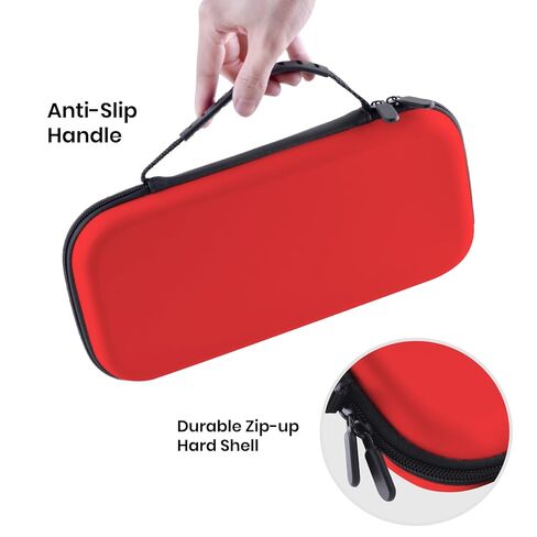 Head Case Designs Red Hard Storage Travel Carry Case and Screen Protector Compatible with Nintendo Switch 2 in Saudi Arabia