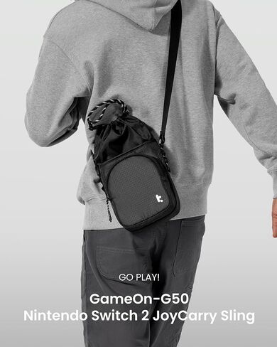 Tomtoc G50 Switch 2 JoyCarry Kit -G50 Sling Crossbody Bag وG05S3 حافظة رفيعة لجهاز Nintendo Switch 2، حقيبة ألعاب واقية لحمل السفر in Kuwait