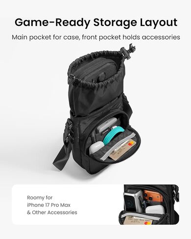 Tomtoc G50 Switch 2 JoyCarry Kit -G50 Sling Crossbody Bag وG05S3 حافظة رفيعة لجهاز Nintendo Switch 2، حقيبة ألعاب واقية لحمل السفر in Kuwait