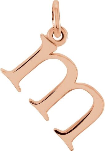 Lowercase Alphabet Initial Letter M Charm Pendant (17mm x 9.7mm) in Saudi Arabia
