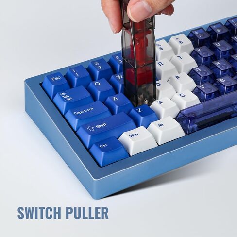 2 في 1 لوحة المفاتيح Keycap & Switch Puller Tool أداة إزالة لوحة المفاتيح الميكانيكية العالمية للمفاتيح المغناطيسية والقابلة للتبديل السريع، هيكل PC شفاف متين مثالي لتخصيص لوحة المفاتيح in Kuwait