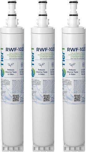 Tier1 4396508 Refrigerator Water Filter 3-pk | Replacement for Whirlpool 4396508, 4396510, 4392857, NLC240V, Kenmore 46-9010, Filter 5, EDR5RXD1, Fridge Filter in Kuwait