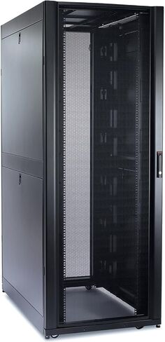 APC NetShelter SX AR3350 42U 750 مم عرض × 1200 مم حاوية عميقة، لوحات جانبية، أسود in Saudi Arabia