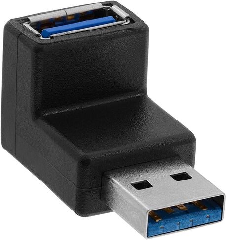 Cmple - 90 درجة USB 3.0 ذكر إلى أنثى محول حتى الزاوية اليمنى قابس إلى جاك موصل محول موسع للكمبيوتر المحمول القرص الصلب لوحة المفاتيح الماوس (USB 3.0 ذكر إلى أنثى 90 درجة) in Saudi Arabia