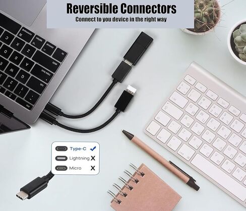 محول OTG USB-C 3.0 (عبوتان) متوافق مع هاتف Samsung Galaxy S20 FE 5G إلى وظائف سريعة متعددة الاستخدام للنسخ الاحتياطي ولوحة المفاتيح والفئران ومحركات الإبهام والحفظ والمزيد (أسود) in Kuwait