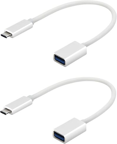 محول OTG USB-C 3.0 (عبوتان) متوافق مع هاتف Samsung Galaxy S20 FE 5G إلى وظائف سريعة متعددة الاستخدام للنسخ الاحتياطي ولوحة المفاتيح والفئران ومحركات الإبهام والحفظ والمزيد (أسود) in Kuwait