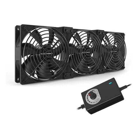 High Speed Large Air Volume Mining Machine Fan 120MM 3000RPM Workstation Cabinet Fan Server System Fan Kit(5 Fan,EU Plug) in Saudi Arabia