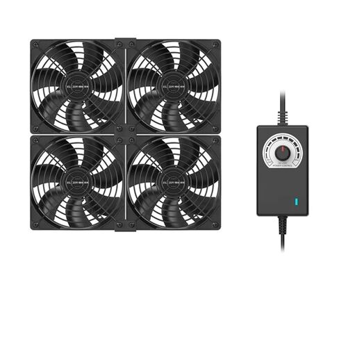 High Speed Large Air Volume Mining Machine Fan 120MM 3000RPM Workstation Cabinet Fan Server System Fan Kit(5 Fan,EU Plug) in Saudi Arabia