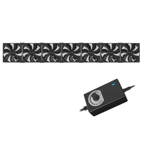High Speed Large Air Volume Mining Machine Fan 120MM 3000RPM Workstation Cabinet Fan Server System Fan Kit(5 Fan,EU Plug) in Saudi Arabia
