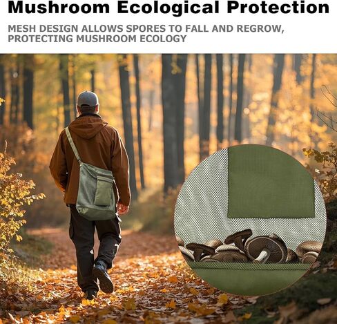 Mellbree Mushroom Foraging Kit - Morel Mushroom Knife, Hunting Bag and Gift for Lovers in Saudi Arabia