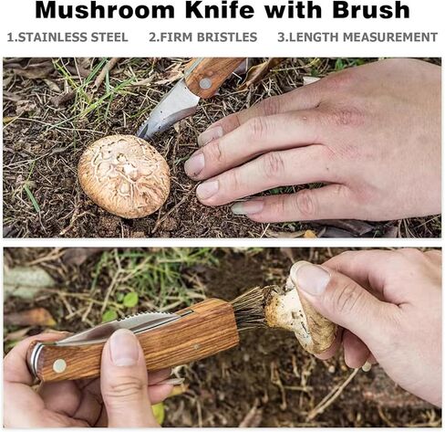 Mellbree Mushroom Foraging Kit - Morel Mushroom Knife, Hunting Bag and Gift for Lovers in Saudi Arabia