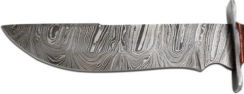 Handmade Custom Real Damascus Camping Fixed Blade Hunting Knife With Sheath in Kuwait