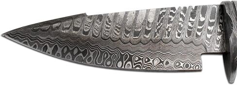 سكين صيد مصنوع يدويًا من الفولاذ الدمشقي ذو نصل ثابت (362) in Kuwait
