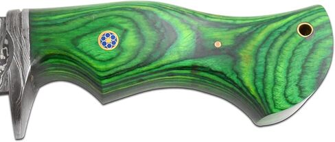 سكين صيد مصنوع يدويًا من الفولاذ الدمشقي ذو نصل ثابت (362) in Kuwait