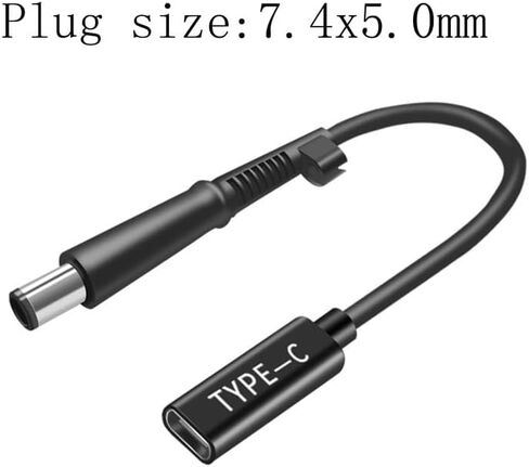 100W USB C to 7.4x5.0mm 19.5V DC Adapter Cable, PD Type C to DC Adapter Compatible for HP Laptop Charger in Saudi Arabia