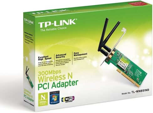 TP-Link 300Mbps Wireless N PCI Adapter (TL-WN851ND) in Saudi Arabia