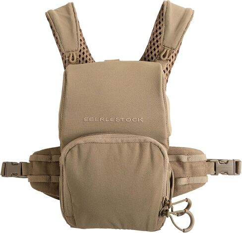 Eberlestock Bravo Modular Bino Pack – Magnetic-Free Hunting Binocular Harness with Quiet Shock Cord Closure – MOLLE Compatible – Breathable Air-Mesh Straps – Multicam, Small in Saudi Arabia