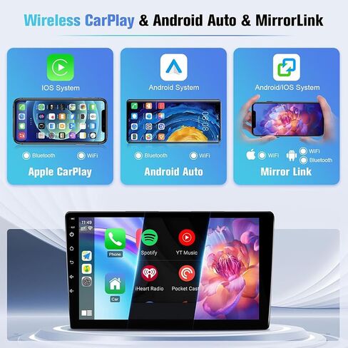 راديو سيارة 2+32 جيجا متوافق مع Honda Civic 2013-2017 (الإصدار الأمريكي)، شاشة لمس 9 بوصة HD Android 12 مع CarPlay لاسلكي Android Auto داخل لوحة القيادة GPS بلوتوث FM WIFI DSP SWC Mirroring in Kuwait