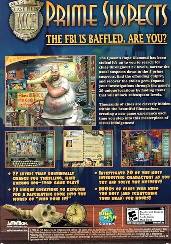 BRAND NEW Big Fish Games Mystery Case Files Prime Suspects OS Windows Xp 7 Vista 22 Ever-Changing Levels in Saudi Arabia