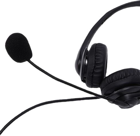 Yoidesu Wired Headphones, Adjustable Microphone Boom Noise Cancelling Mic 30mm HD Speakers Inline Volume Control, with 3.5mm Jack, for PC Laptop Phone Zoom Calls Online Meetings OS X in Saudi Arabia