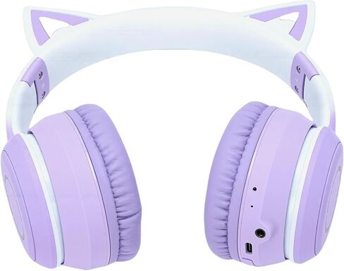 GOWENIC Bluetooth Gaming Headset, Bluetooth and Wired Connectivity, Long Battery Life, with Stereo Sound and Retractable Mic (Pink) in Saudi Arabia