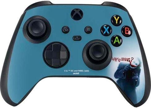 غلاف Skinit المخصص للألعاب المتوافق مع وحدة تحكم Xbox Series X - تصميم Dark Knight Joker المرخص رسميًا in Kuwait