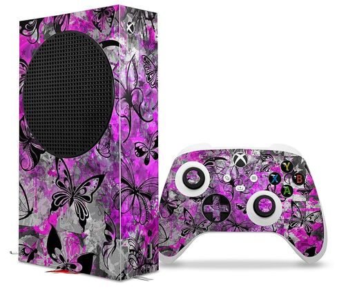 WraptorSkinz Skin Wrap compatible with the 2020 XBOX Series S Console and Controller Butterfly Graffiti (XBOX NOT INCLUDED) in Saudi Arabia