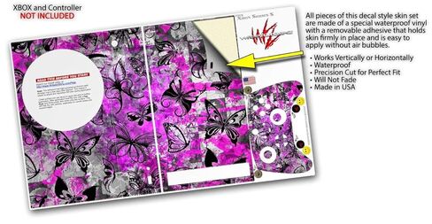 WraptorSkinz Skin Wrap compatible with the 2020 XBOX Series S Console and Controller Butterfly Graffiti (XBOX NOT INCLUDED) in Saudi Arabia