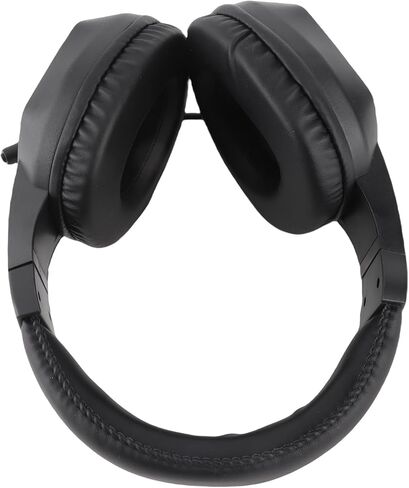 40mm Drivers Low Latency Gaming Headphones with LED Lights Omnidirectional Microphone for Laptop Gaming (Black+Wireless BT Version) in Saudi Arabia