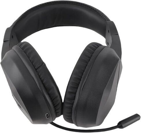 40mm Drivers Low Latency Gaming Headphones with LED Lights Omnidirectional Microphone for Laptop Gaming (Black+Wireless BT Version) in Saudi Arabia