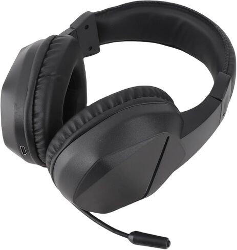 40mm Drivers Low Latency Gaming Headphones with LED Lights Omnidirectional Microphone for Laptop Gaming (Black+Wireless BT Version) in Saudi Arabia