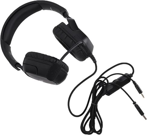 3.5mm Gaming Headset with OmniDirectional Noise Cancelling Microphone, Over Ear Game Headset for Desktop PC, Gaming Console, RGB (Black) in Saudi Arabia