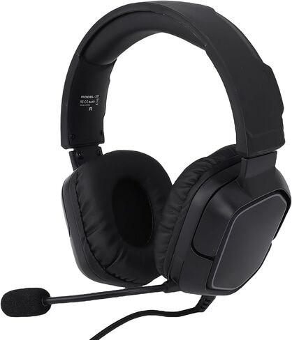 3.5mm Gaming Headset with OmniDirectional Noise Cancelling Microphone, Over Ear Game Headset for Desktop PC, Gaming Console, RGB (Black) in Saudi Arabia