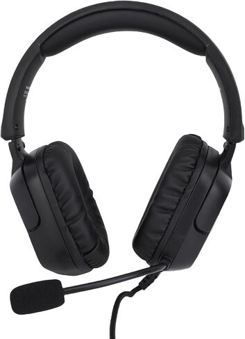 3.5mm Gaming Headset with OmniDirectional Noise Cancelling Microphone, Over Ear Game Headset for Desktop PC, Gaming Console, RGB (Black) in Saudi Arabia