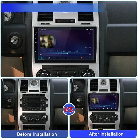 9 inch Touchscreen Support CarplayAndroid AutoWiFiGPS NavigationSteering Wheel Control,Compatible for 300 C 300C 2004-2007 GPS Navi WiFi Android 12.0 2+32GB in Saudi Arabia