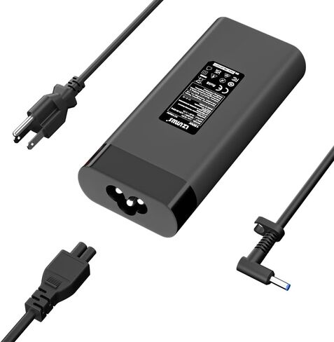 محول تيار متردد 150 وات لشاحن الكمبيوتر المحمول HP 19.5V/7.7A مزود طاقة مع طرف 4.5x3.0 مم متوافق مع HP Victus/OMEN 15 17 /Pavilion Gaming/ZBook Fury/Studio in Kuwait