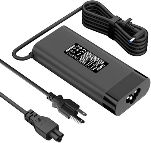 محول تيار متردد 150 وات لشاحن الكمبيوتر المحمول HP 19.5V/7.7A مزود طاقة مع طرف 4.5x3.0 مم متوافق مع HP Victus/OMEN 15 17 /Pavilion Gaming/ZBook Fury/Studio in Kuwait