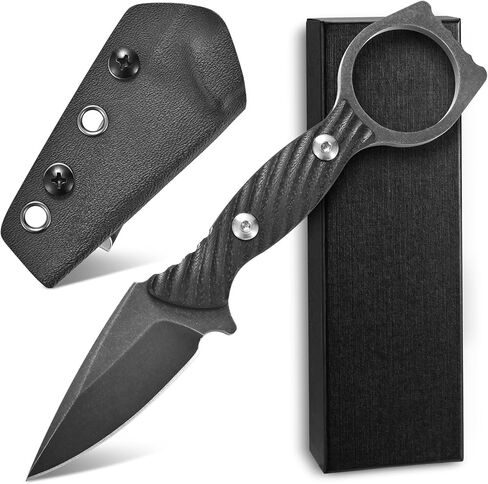 C1399 6.5 "سكين صغير ذو نصل ثابت، D2 بليد G10 مقبض كامل تانغ EDC أداة سكين مع مشبك جيب للخارجية، والبقاء على قيد الحياة، والمشي لمسافات طويلة، والتخييم in Kuwait