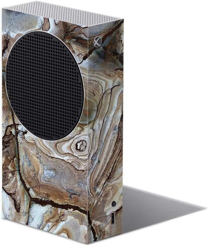 غلاف MightySkins متوافق مع Xbox Series S - رخام بني | غطاء ملتف واقٍ ومتين وفريد ​​من نوعه من الفينيل | سهل التطبيق وتغيير الأنماط | صنع في الولايات المتحدة الأمريكية in Kuwait