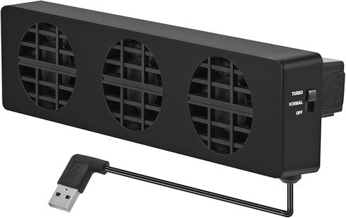 Cooling Fan, 3 Built in Fans USB Cooling Stand Dock for Console, with Adjustable Speed Normal Mode in Kuwait