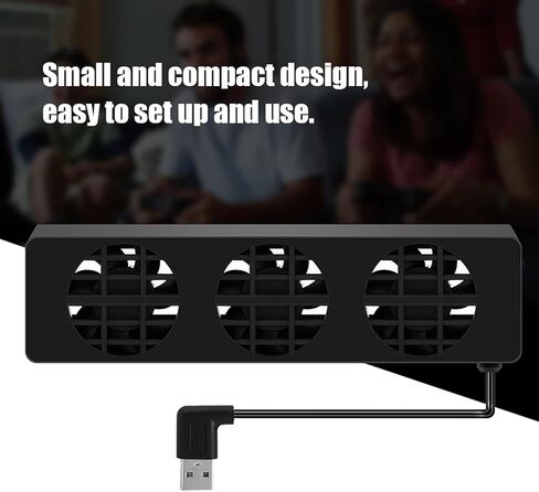 Cooling Fan, 3 Built in Fans USB Cooling Stand Dock for Console, with Adjustable Speed Normal Mode in Kuwait