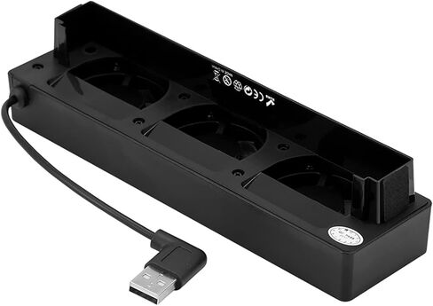Cooling Fan, 3 Built in Fans USB Cooling Stand Dock for Console, with Adjustable Speed Normal Mode in Kuwait