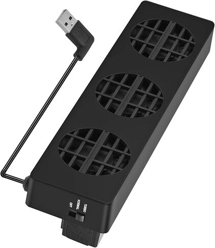 Cooling Fan, 3 Built in Fans USB Cooling Stand Dock for Console, with Adjustable Speed Normal Mode in Kuwait